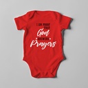 I am proof that God answers prayers | Christian Baby Romper