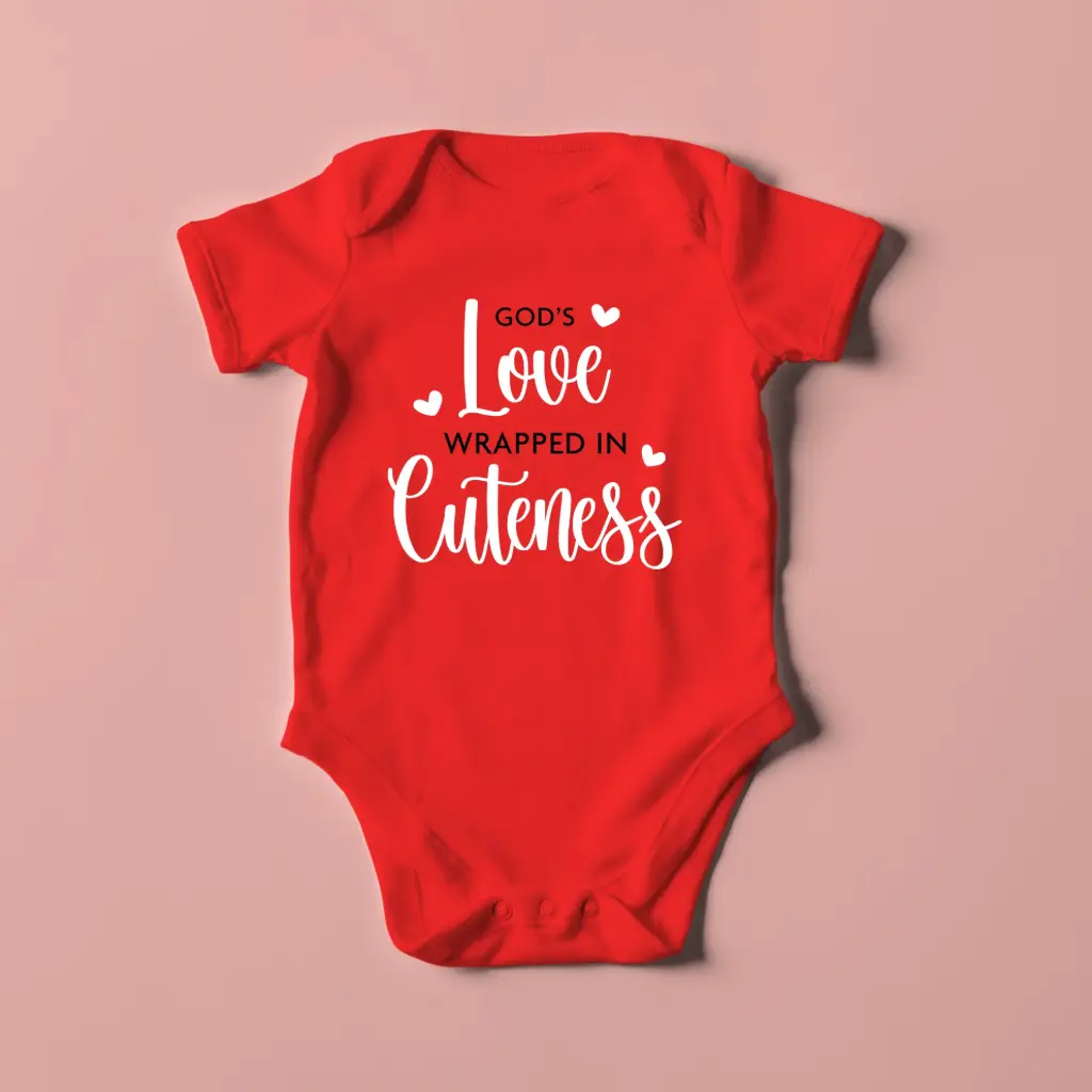 God's love wrapped in cuteness | Christian Baby Romper