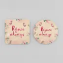 Rejoice Always | 1 Thessalonians 5:16 | Christian bible verse acrylic coasters