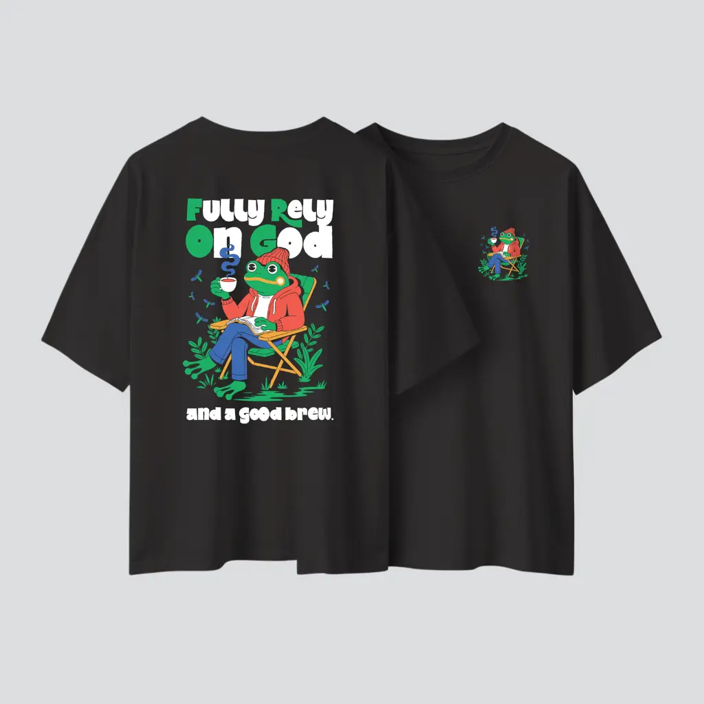 Fully Rely on GOD | Christian Gospel Oversized T-shirt | Unisex