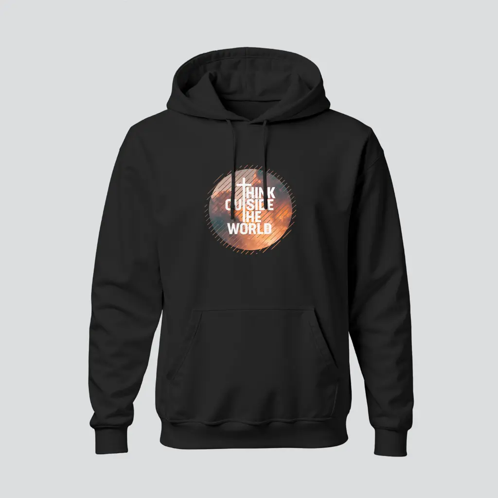Think Outside the World Christian Bible Vrese Hoodies | Unisex