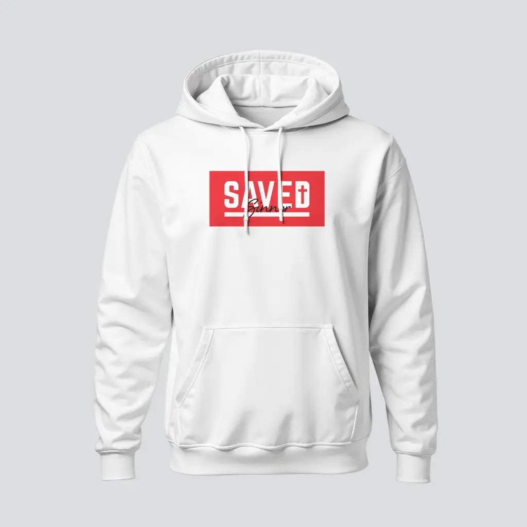 Saved Sinner | Ephesians 2:8-9 | Christian Bible Verse Hoodies | Unisex 