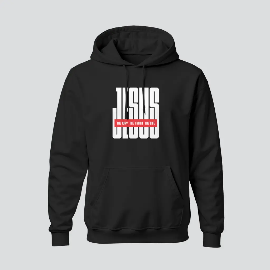 JESUS - The Way The Truth The Life | John 14:6 | Christian Bible Verse Hoodies | Unisex