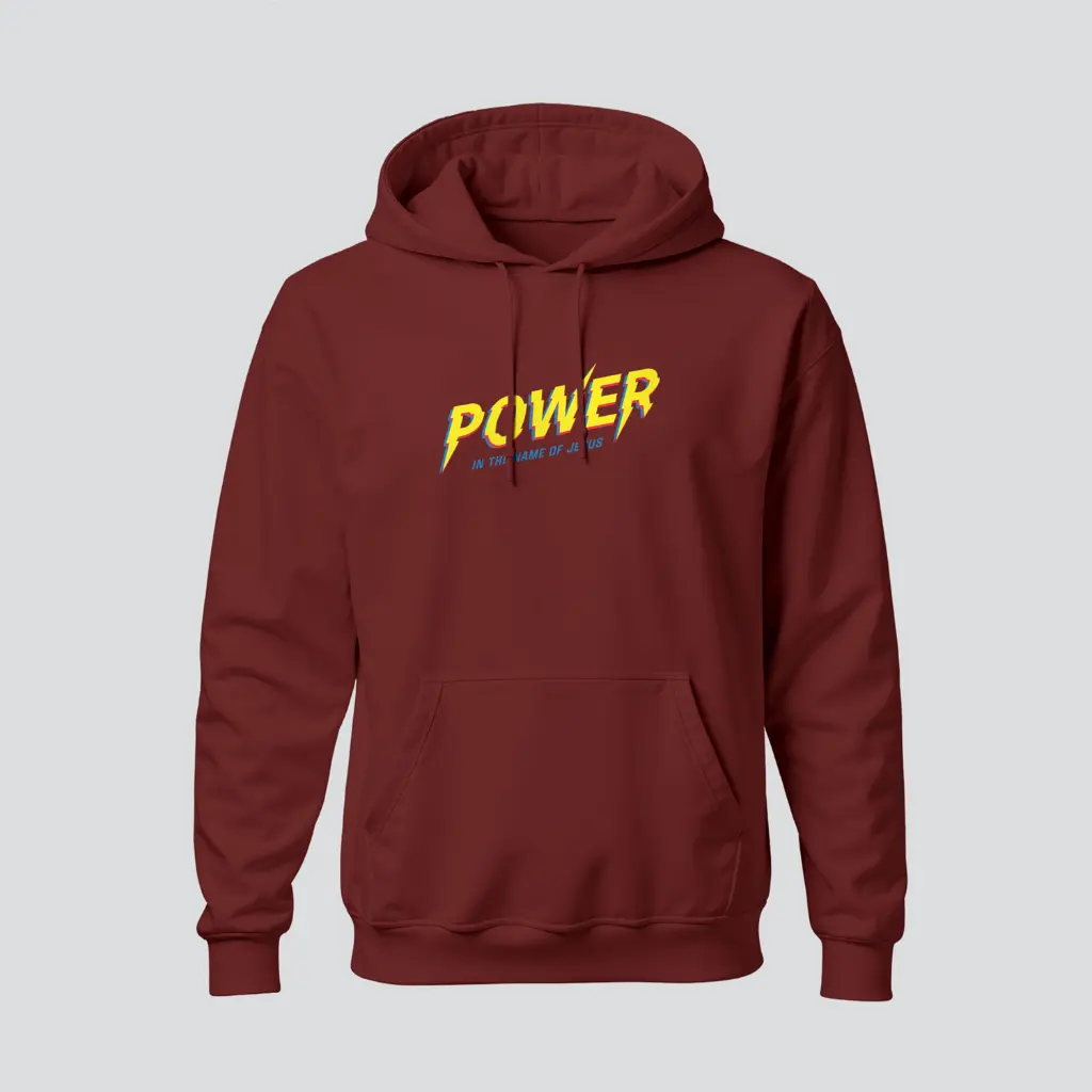 Power In the Name of Jesus | Philippians 2:9-11 | Christian Bible Verse Hoodies | Unisex