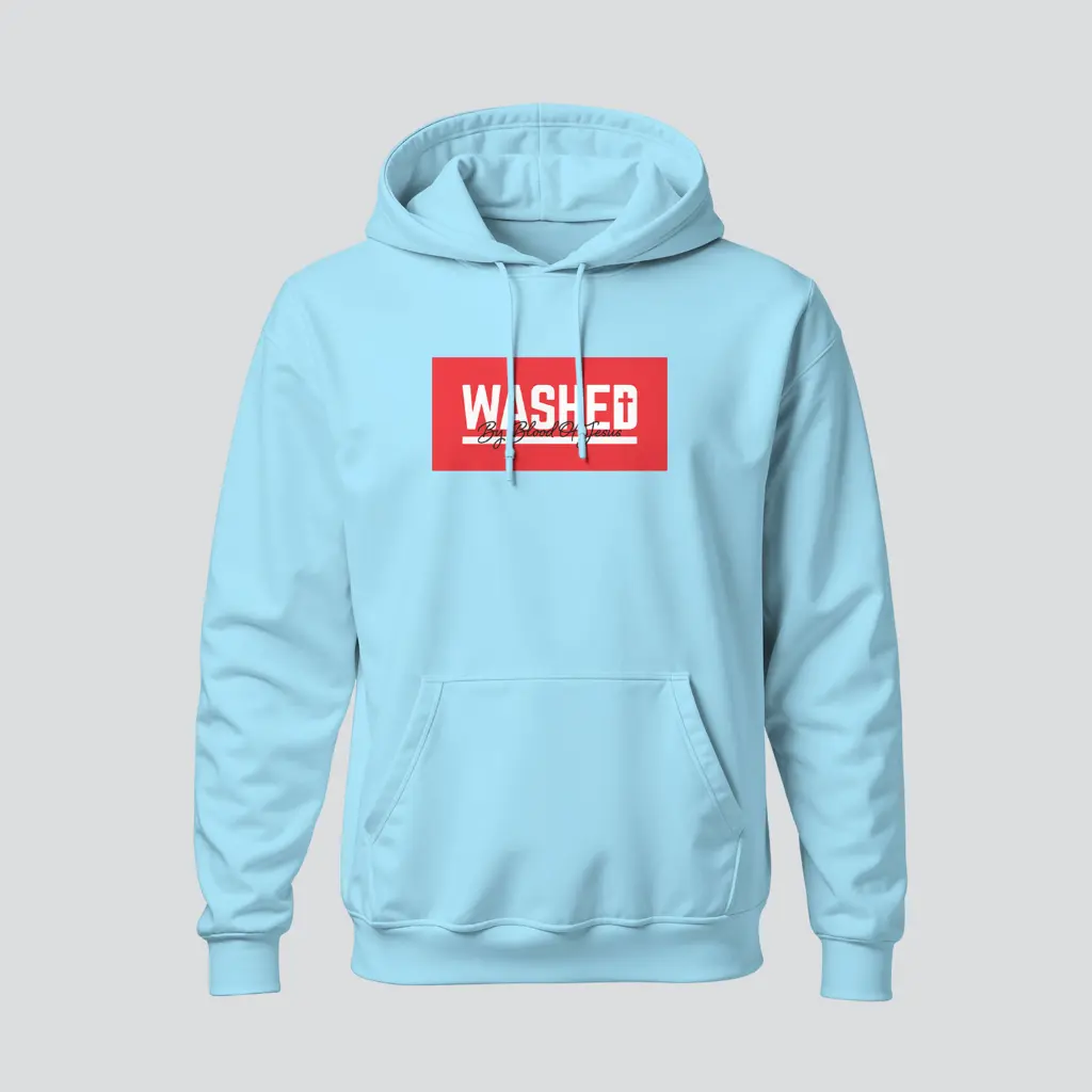 WASHED in the blood of Jesus | 1 Peter 1:18-19 | Christian Gospel Hoodies | Unisex