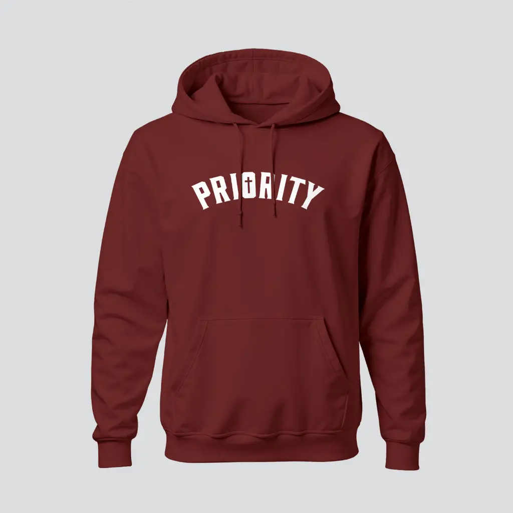 Priority | 2 Corinthians 5:15 | Christian Bible Verse Hoodies | Unisex