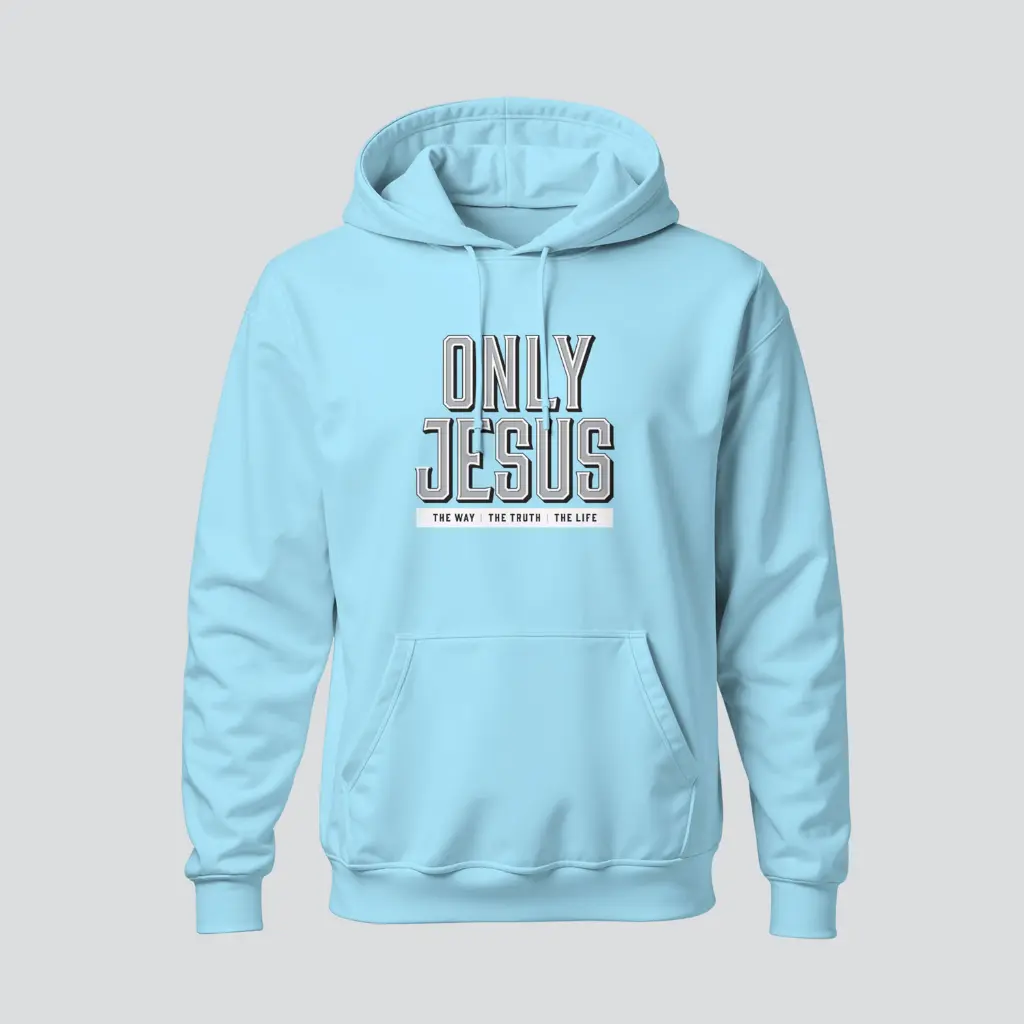 Only Jesus - The Way The Truth The Life | Acts  4:12 | Christian Bible Verse Hoodies | Unisex