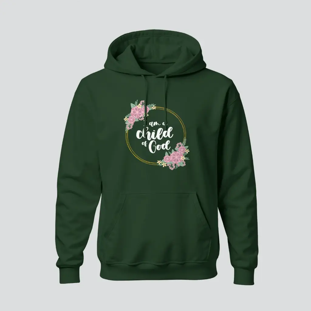 I am child of God | John 1:12 | Christian Bible Verse Hoodies | Women's
