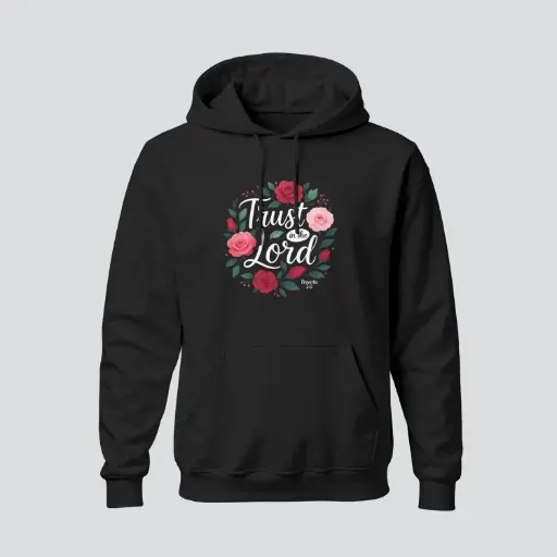 Trust In The Lord | Proverbs 3:5 | Christian Bible Verse Hoodies | Women's
