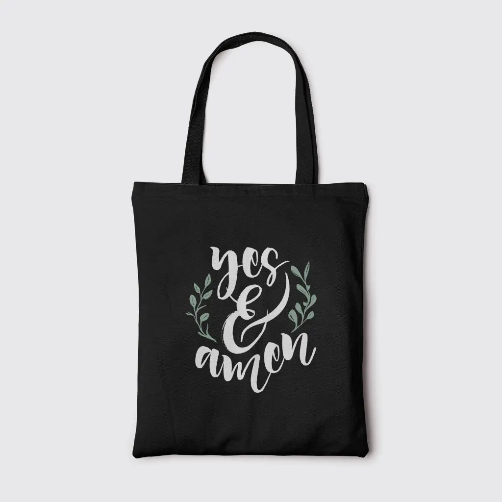 Yes & Amen | Christian Tote Bag Zipper