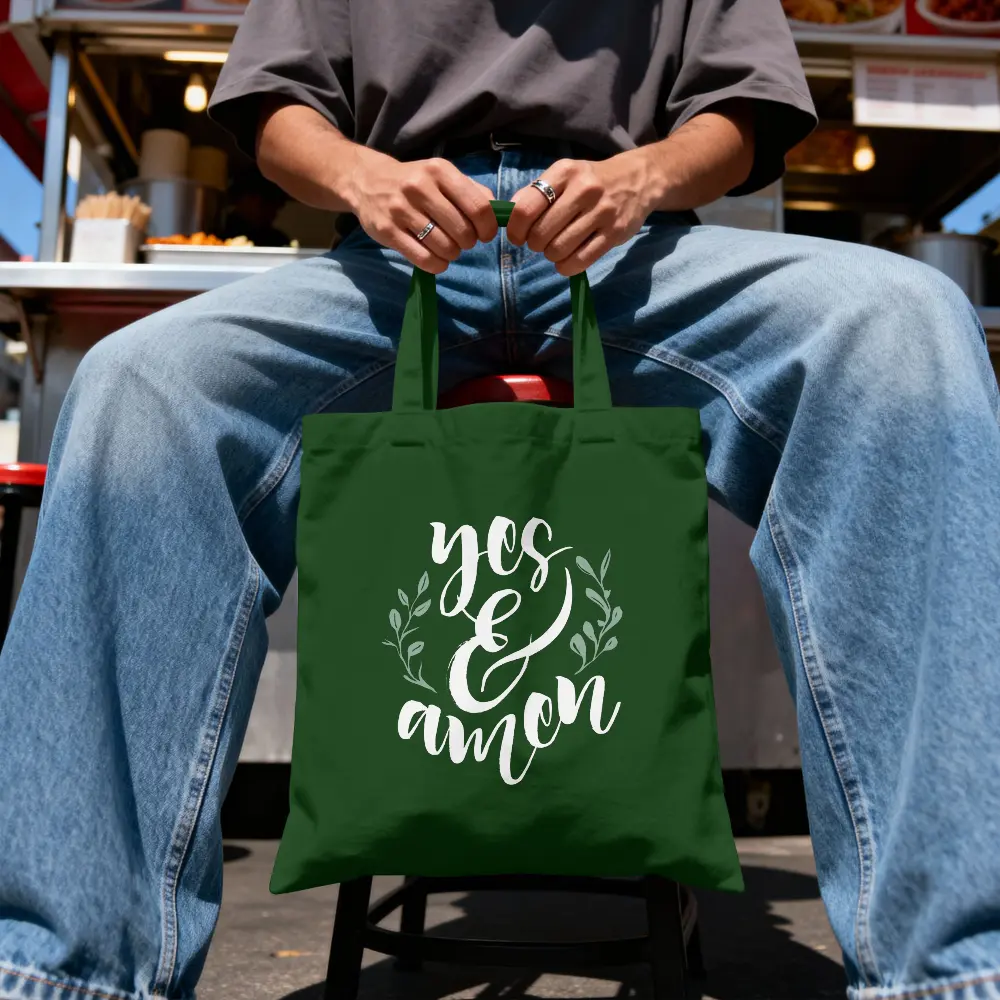 Yes & Amen | Christian Tote Bag Zipper