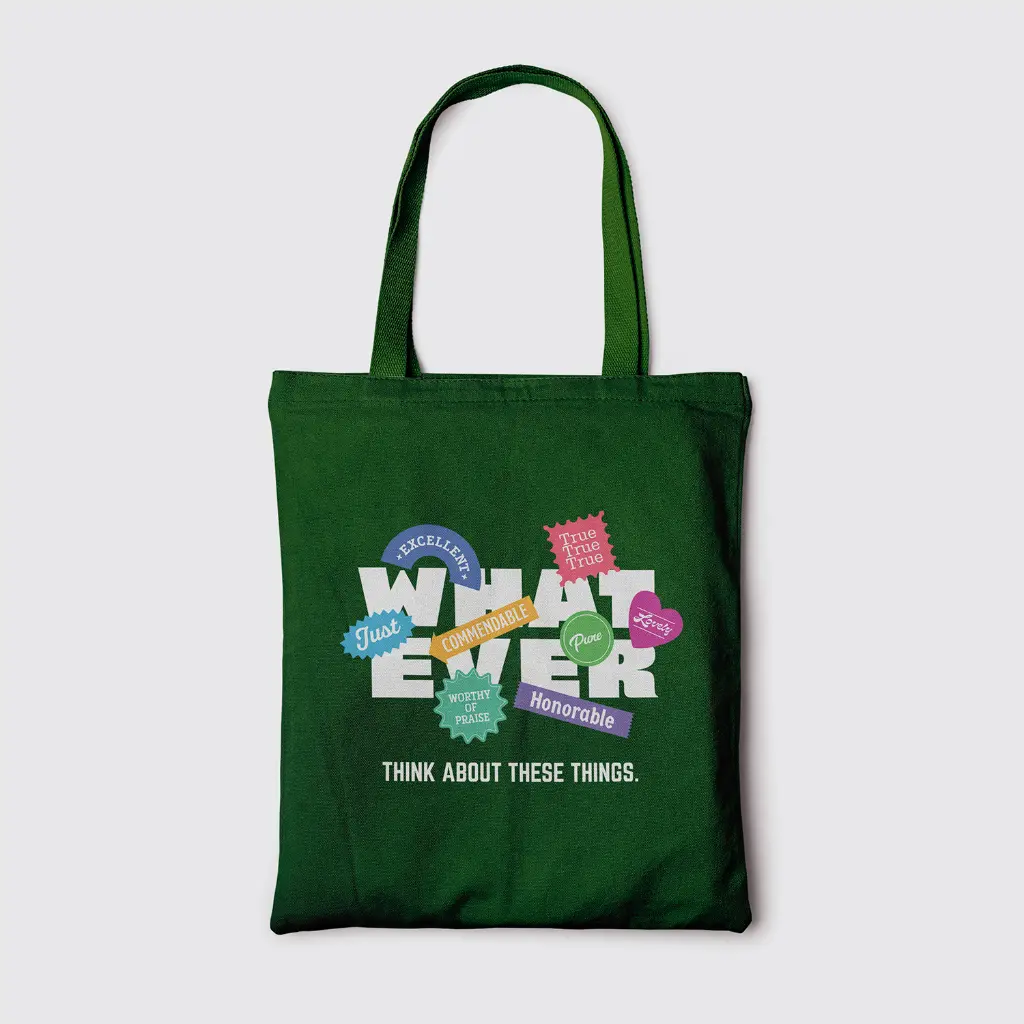Whatever | Christian Tote Bag Zipper