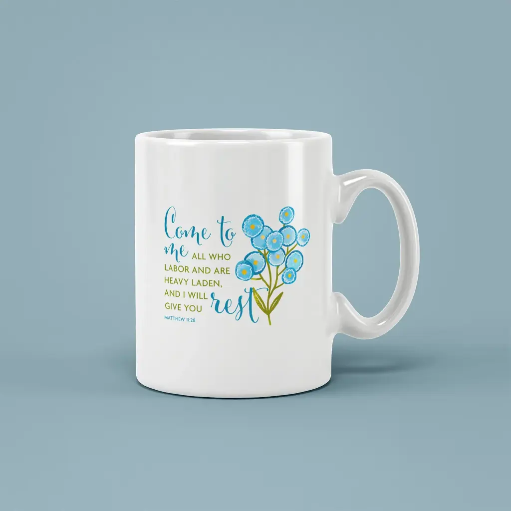 Come to Me Matthew 11.28 | Christian Ceramic Mug
