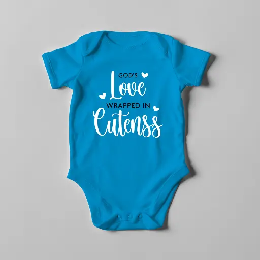 God's Love Wrapped in Cuteness | Christian Baby Romper