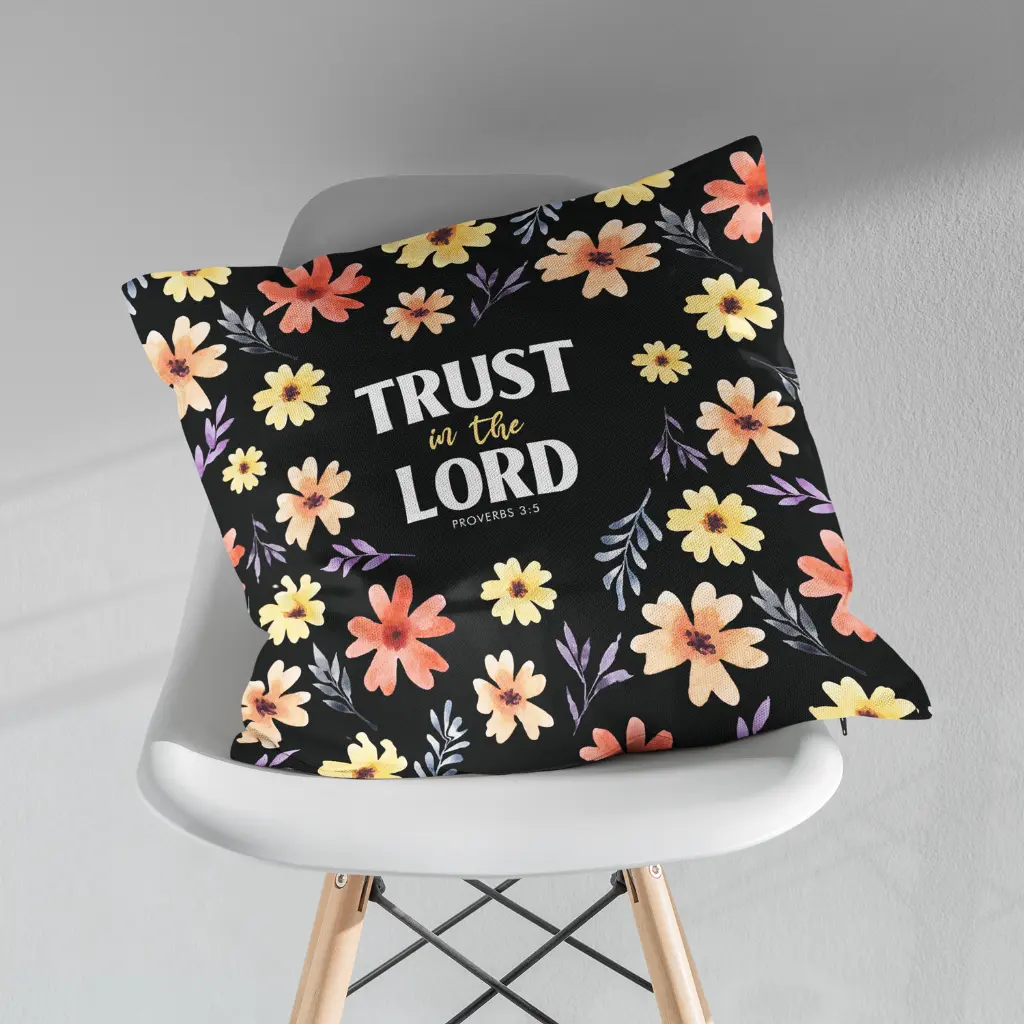 Trust in the Lord | Christian Cushion Cover