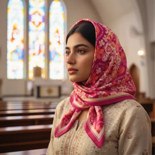 A woman who fears the Lord is to be praised | Proverbs 31:30 | Christian Bible Verse Women scarf