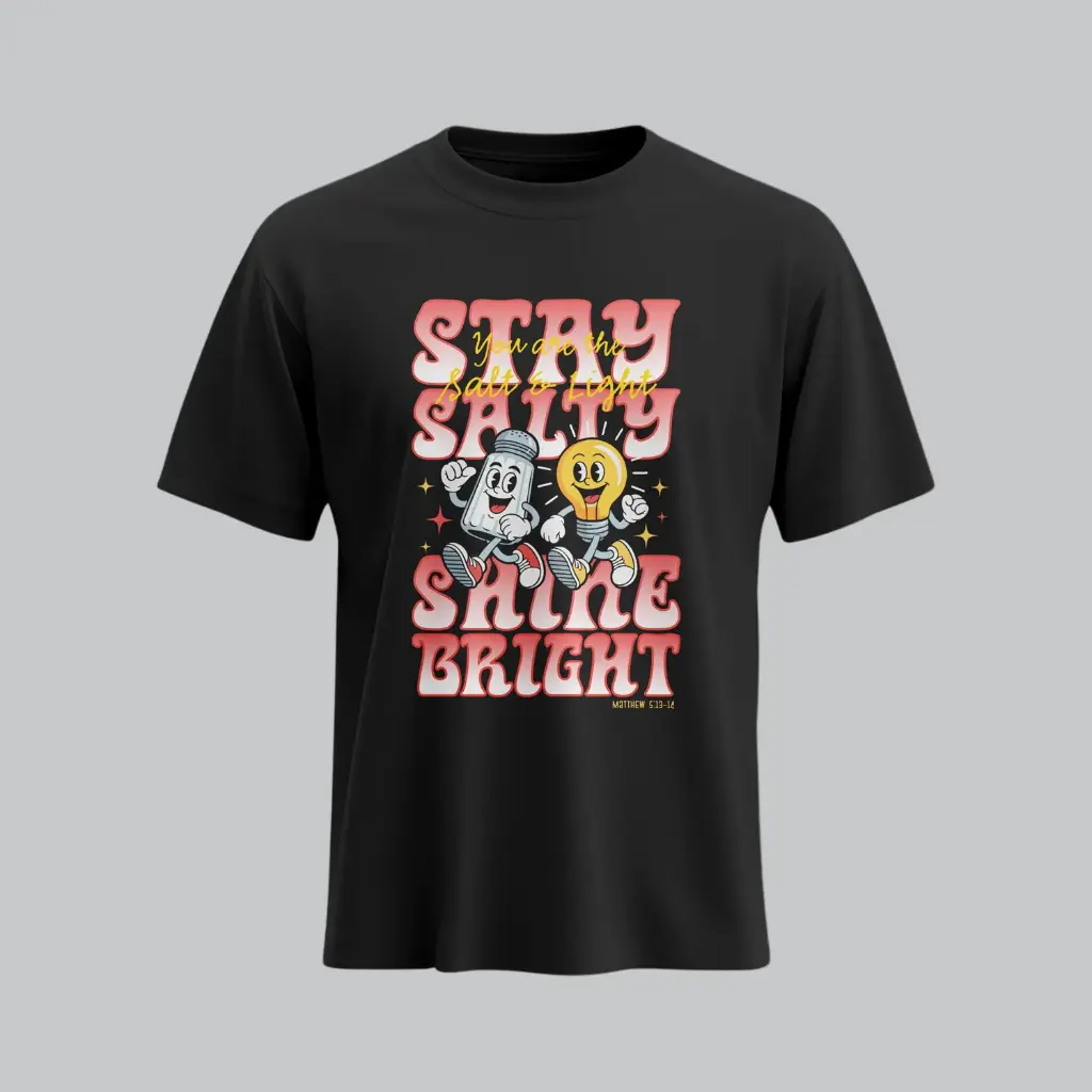 SALT & LIGHT | Matthew 5:13-16 | Christian Bible Verse T-Shirt | Unisex | Sale