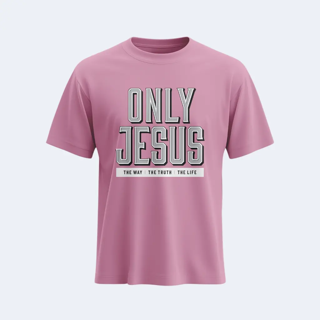 Only Jesus - The Way The Truth The Life | Acts 4:12 | Christian Bible Verse T-Shirt | Unisex | Sale