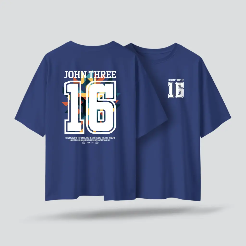 John 3 : 16 | Christian Gospel Oversized T-shirt | Unisex | Sale