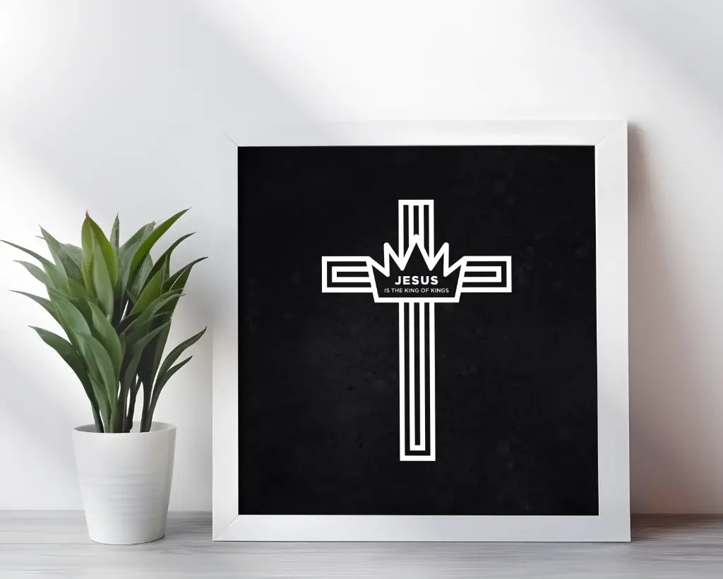 Jesus is the king of kings | Christian wall decor | 10x10 Inches