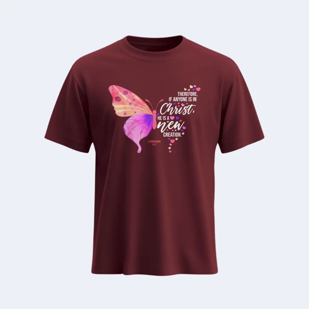 New creations | 2 Corinthians 5:17 | Christian Bible Verse T-Shirt | Women | Sale