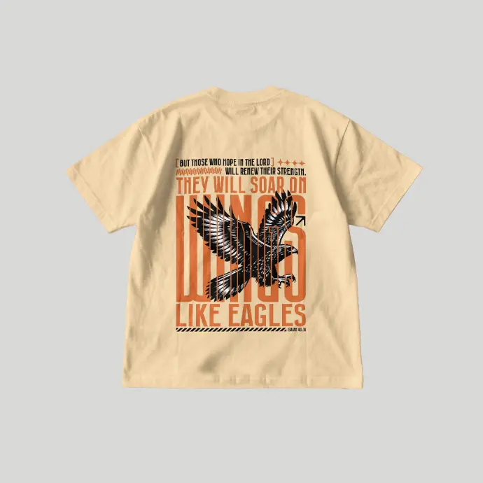 They Will Soar on Wings Like Eagles | Isaiah 40:31 | Christian Bible Verse Premium street wear | Unisex
