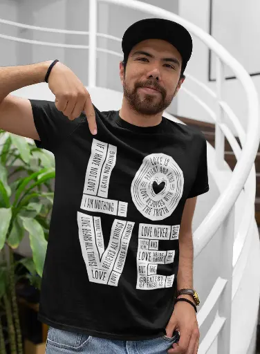 LOVE |1 Corinthians-13 | Christian Bible Verse T-Shirt  | Unisex