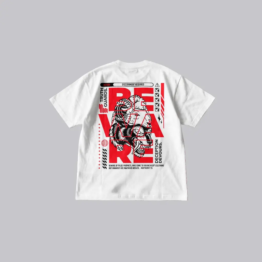 Beware | Matthew 7:15 | Christian Bible Verse Premium street wear | Unisex