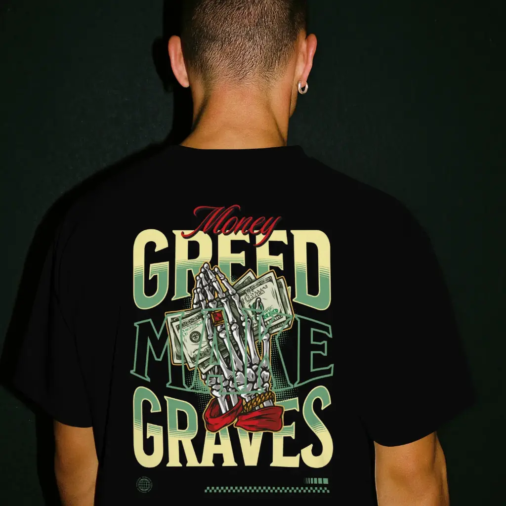 Greed Make Graves | Premium street wear | Christian Bible Verse Premium street wear | Unisex