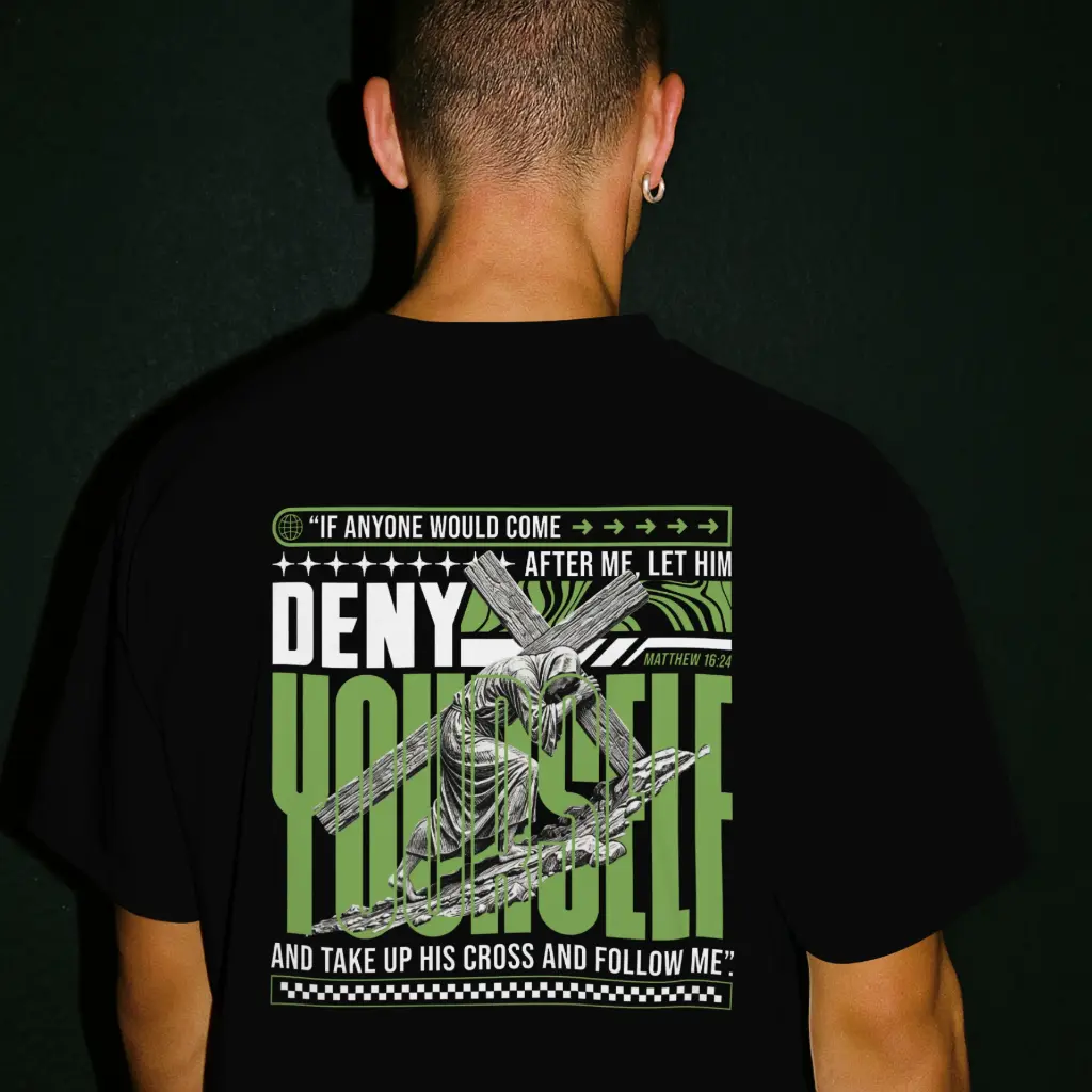 Deny Yourself | Matthew 16:24 | Christian Bible Verse Premium street wear | Unisex