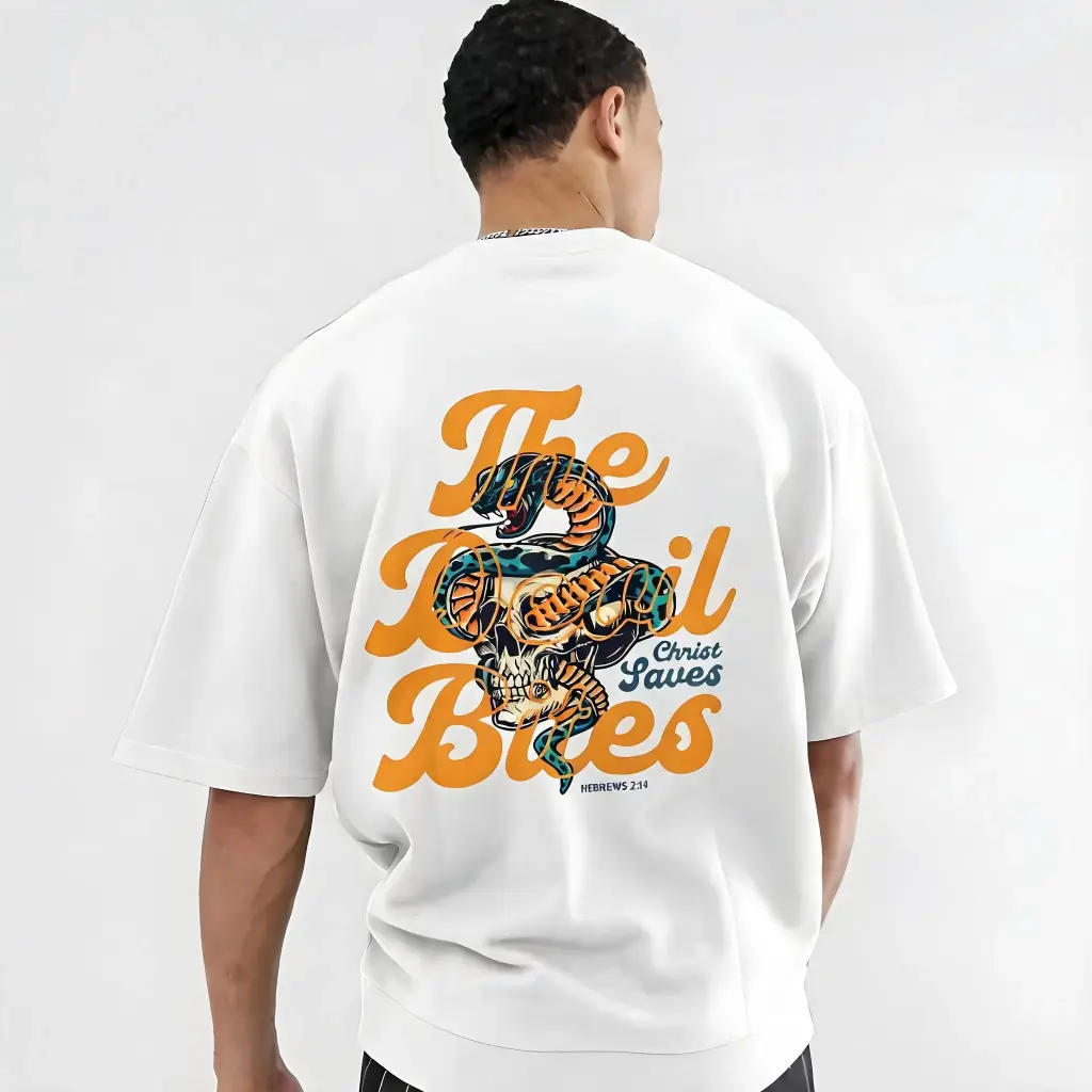 The Devil Bites But Christ Saves | Hebrews 2:14 | Christian Bible Verse Premium street wear | Unisex