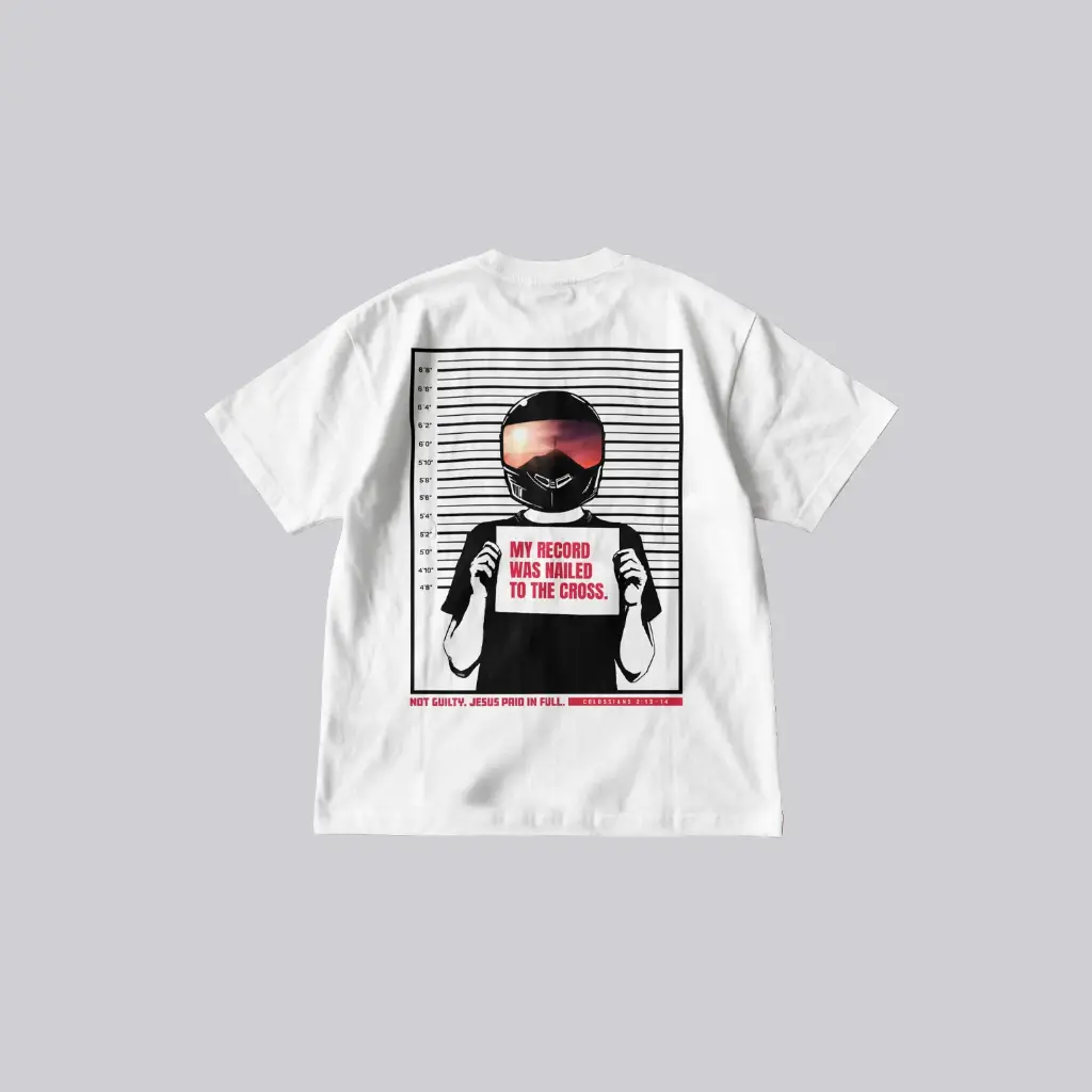 My Record Was Nailed to the Cross | Colossians 2:13–14 | Christian Bible Verse Premium street wear | Unisex