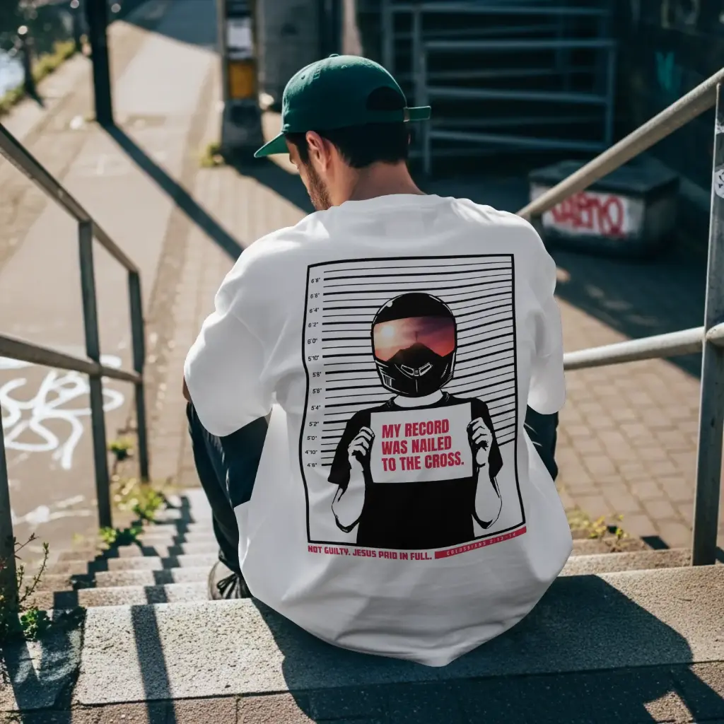My Record Was Nailed to the Cross | Colossians 2:13–14 | Christian Bible Verse Premium street wear | Unisex