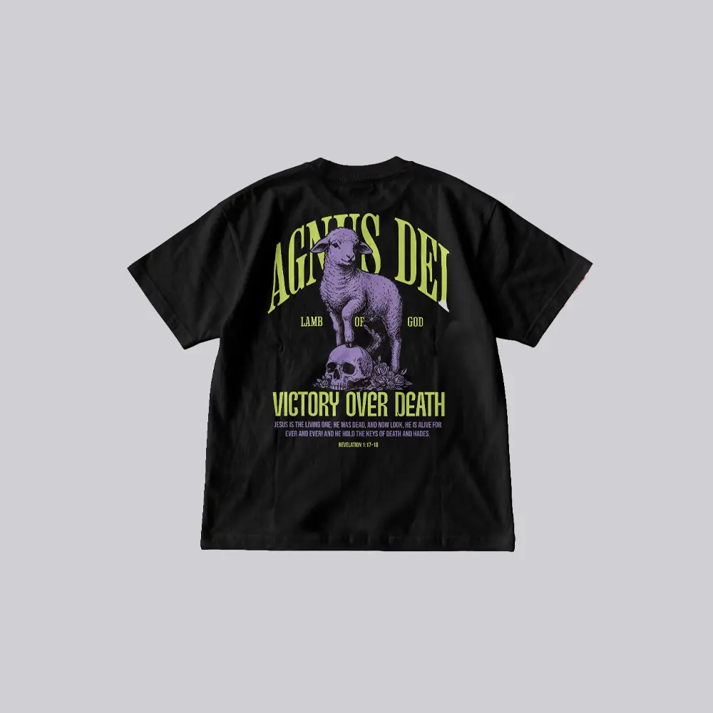 Lamb of God | Victory Over Death | Revelation 1:17-18 | Christian Bible Verse Premium Streetwear | Unisex