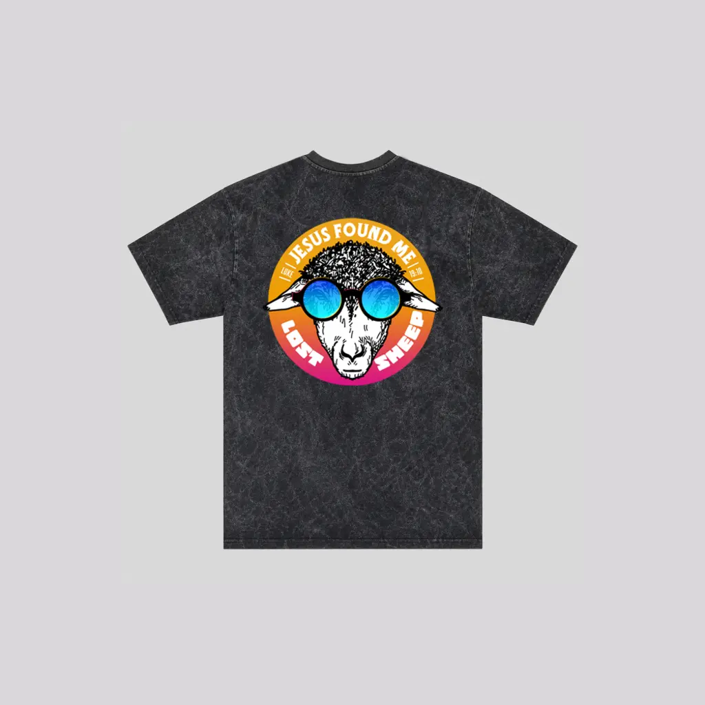 Lamb of God | Victory Over Death | Revelation 1:17–18 | Christian Bible Verse Premium Acid Wash Oversized T-Shirt | Unisex