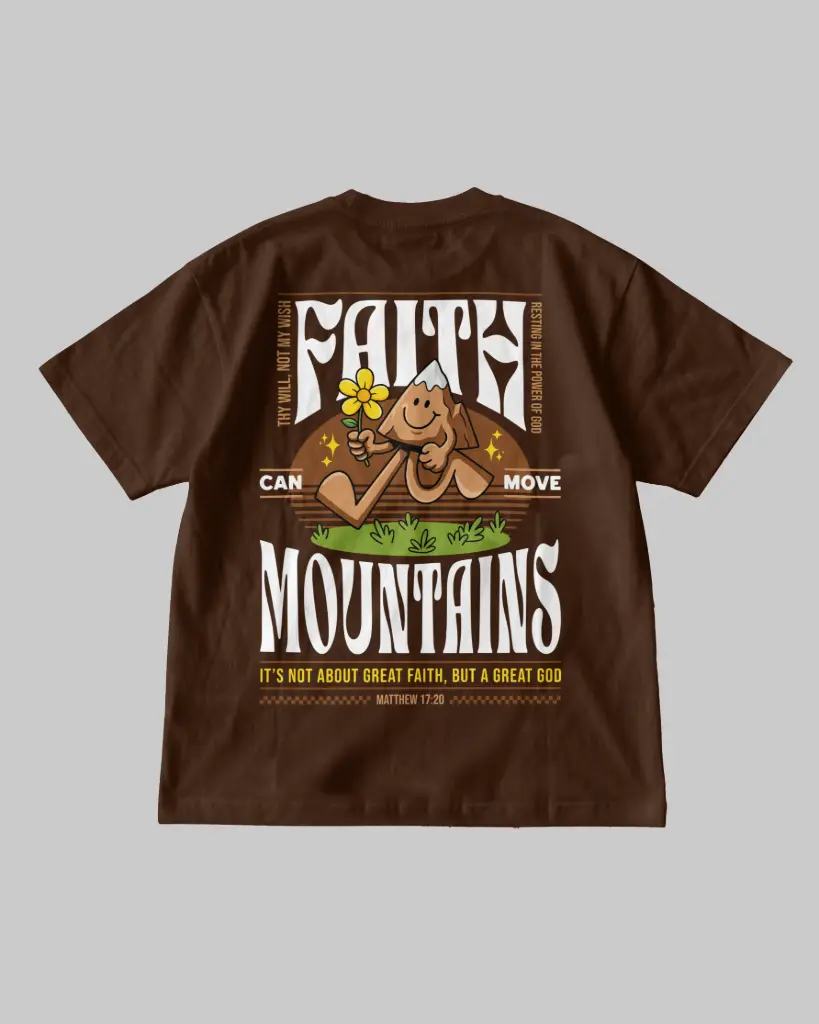 Faith Can Move Mountains | Matthew 17:20 | Christian Bible Verse Premium Streetwear | Unisex