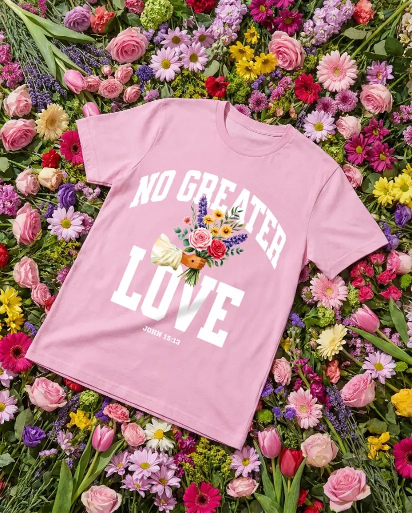 No Greather Love | John 15:13 | Christian Bible Verse T-Shirt | Unisex | Sale