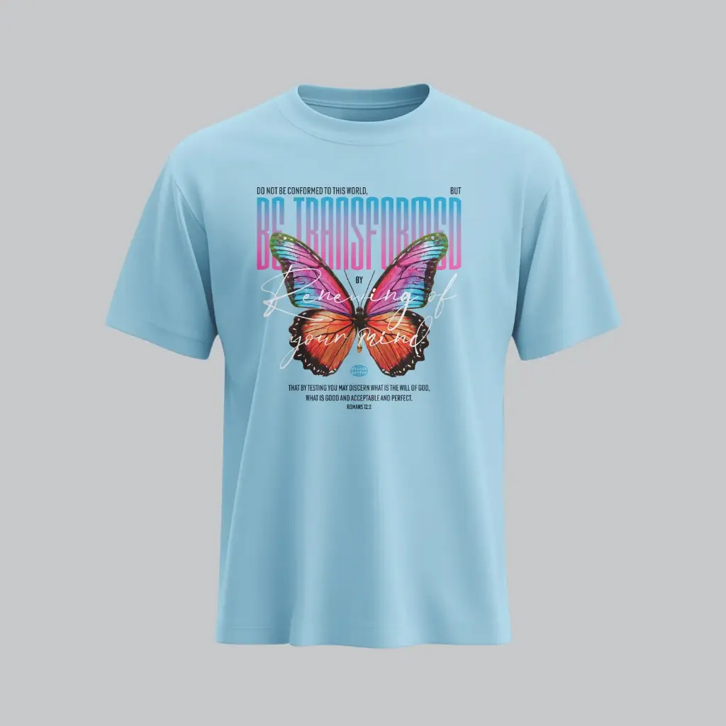 Be Transformed | Romans 12:2 | Christian Bible Verse T-Shirt | Unisex
