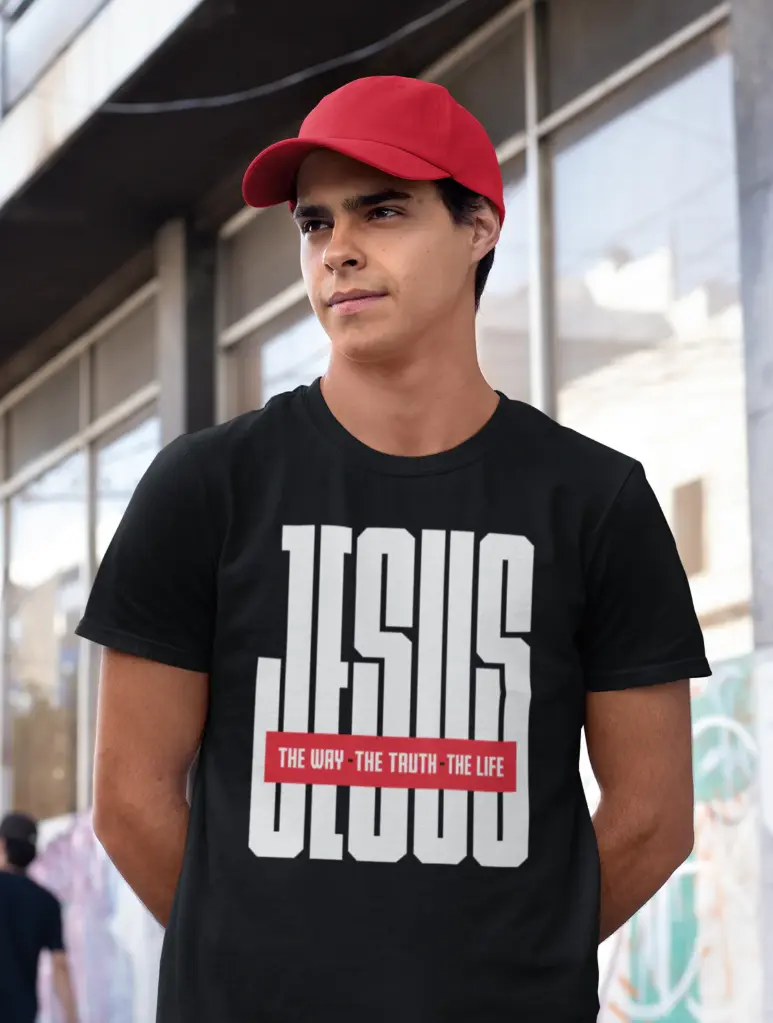 JESUS - The Way The Truth The Life | John 14:6 | Christian Bible Verse T-Shirt | Unisex