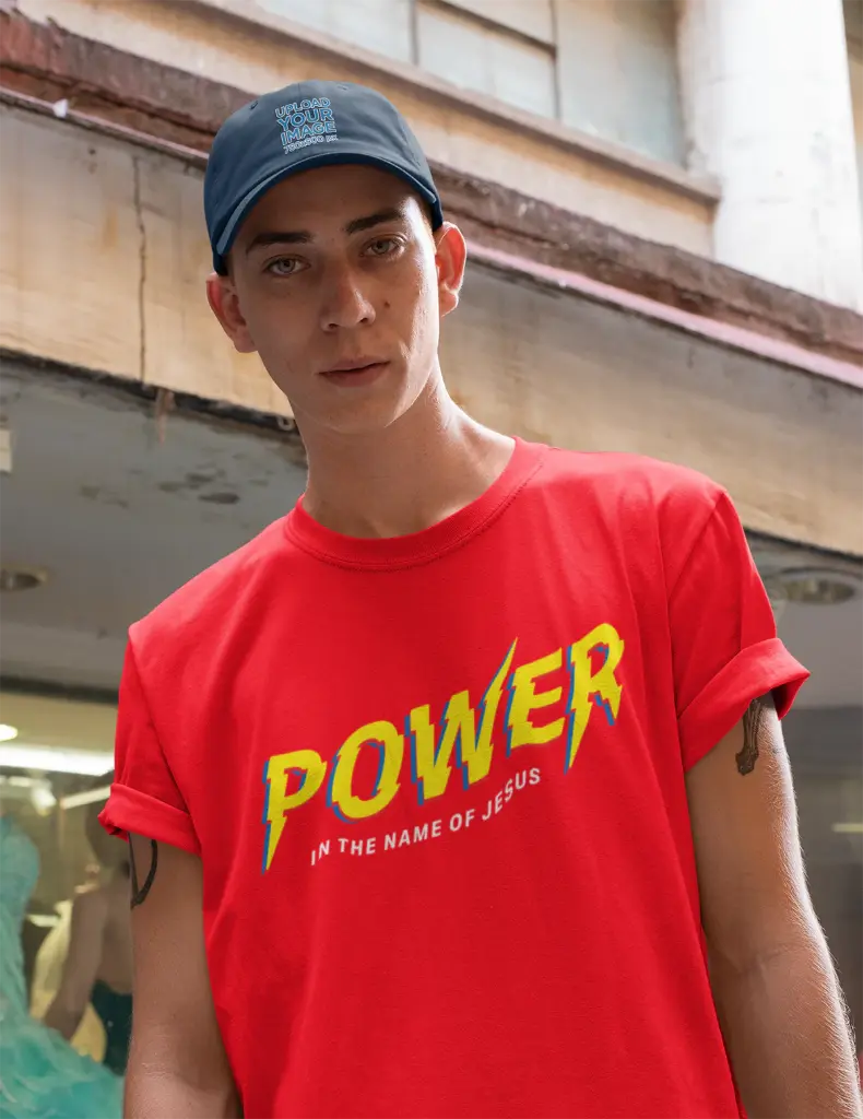 Power In the Name of Jesus | Philippians 2:9-11 | Christian Bible Verse T-Shirt | Unisex