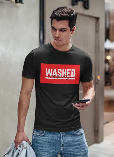 WASHED | 1 Peter 1:18-19 | Christian Bible Verse T-Shirt |  Unisex 