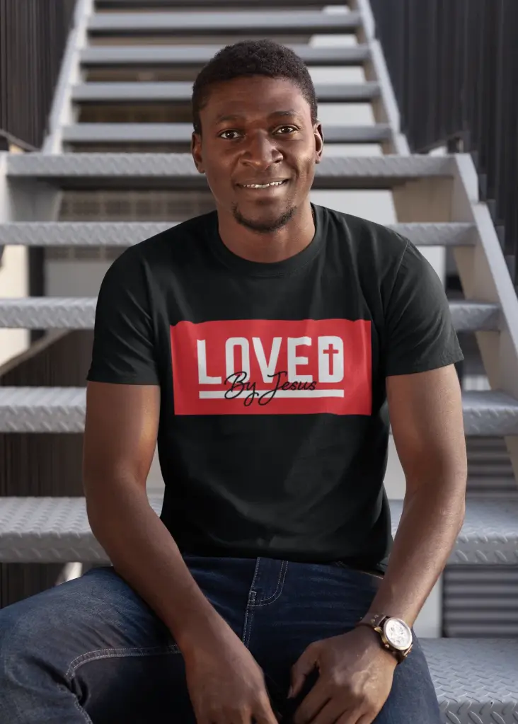 Loved By Jesus | John 13:34-35 | Christian Bible Verse T-Shirt | Unisex