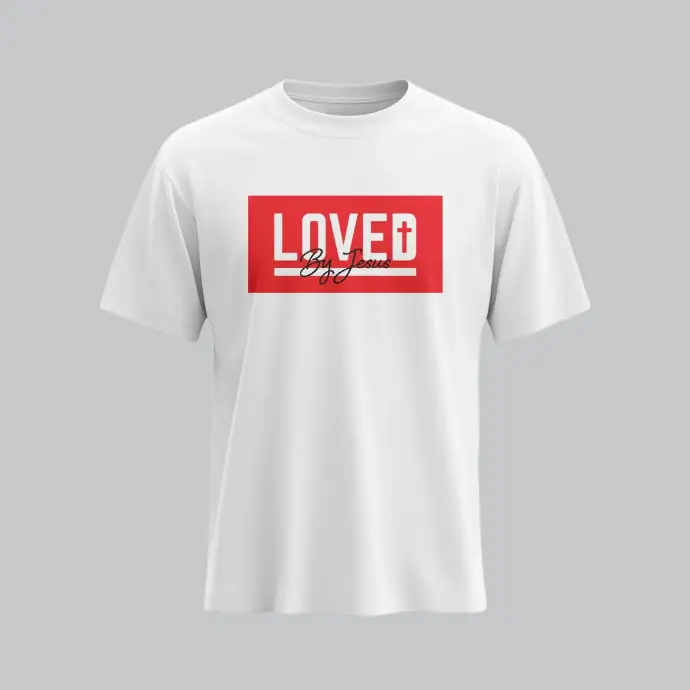 Loved By Jesus | John 13:34-35 | Christian Bible Verse T-Shirt | Unisex