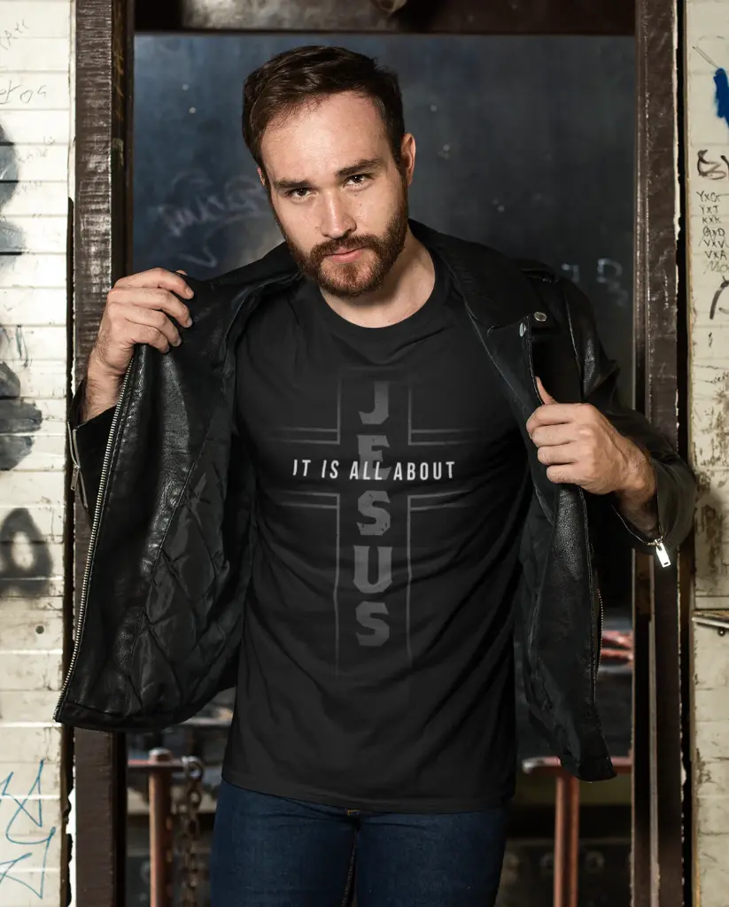 It is all about Jesus | 1John 4:9-10 | Christian Bible Verse T-Shirt | Unisex