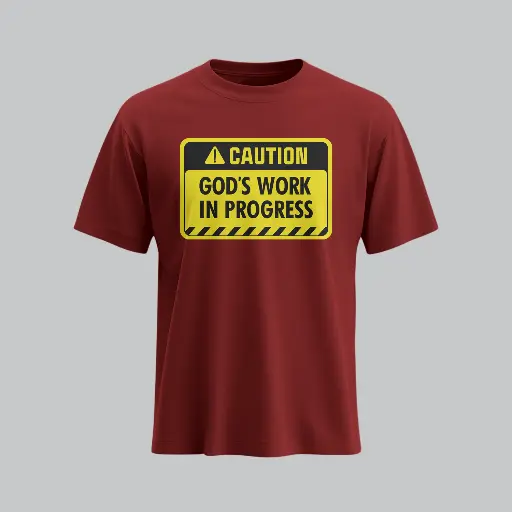 Caution | Philippians 1:6 | Christian Bible Verse T-Shirt | Unisex