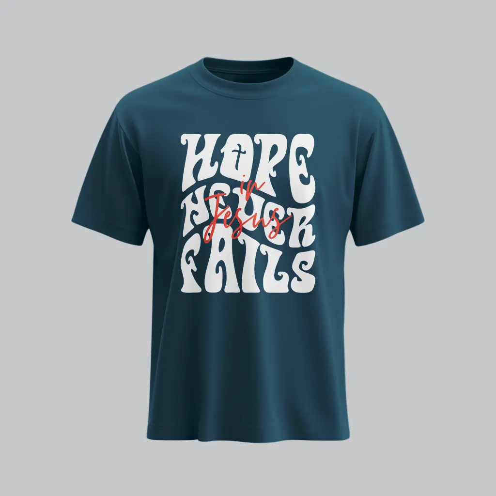 Hope Never Fails | Christian Gospel T-Shirt | Unisex