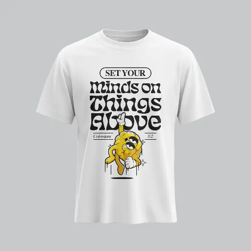 Set Your Mind Above | Colossians 3:2 Christian Bible Verse T-Shirt | Unisex
