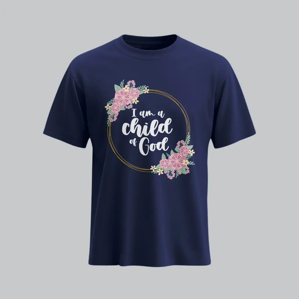 I Am Child Of God | John 1:12 | Christian Bible Verse T-shirt | Women