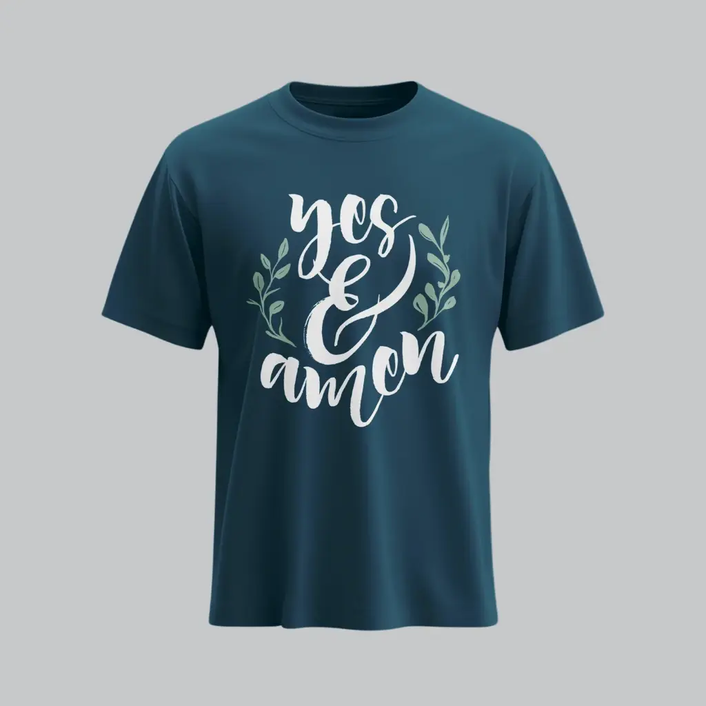 Yes & Amen | 2 Corinthians 1:20 | Christian Bible Verse T-Shirt | Women